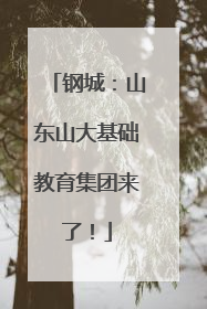 钢城：山东山大基础教育集团来了！