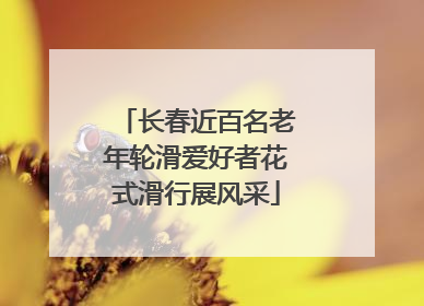 长春近百名老年轮滑爱好者花式滑行展风采