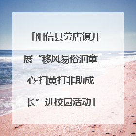 阳信县劳店镇开展“移风易俗润童心·扫黄打非助成长”进校园活动