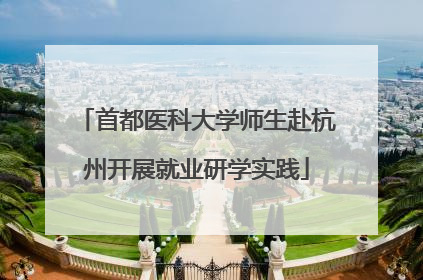 首都医科大学师生赴杭州开展就业研学实践