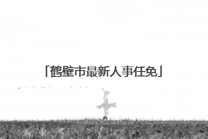 鹤壁市最新人事任免