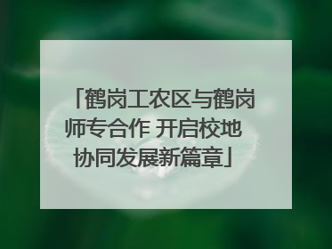 鹤岗工农区与鹤岗师专合作 开启校地协同发展新篇章
