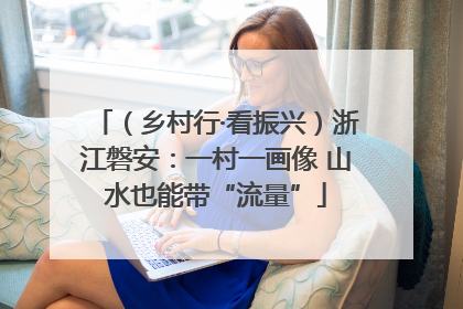 （乡村行·看振兴）浙江磐安：一村一画像 山水也能带“流量”