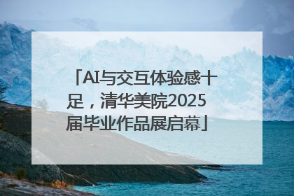 AI与交互体验感十足，清华美院2025届毕业作品展启幕