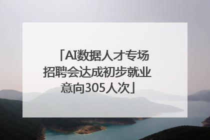 AI数据人才专场招聘会达成初步就业意向305人次