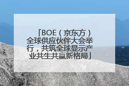 BOE（京东方）全球供应伙伴大会举行，共筑全球显示产业共生共赢新格局